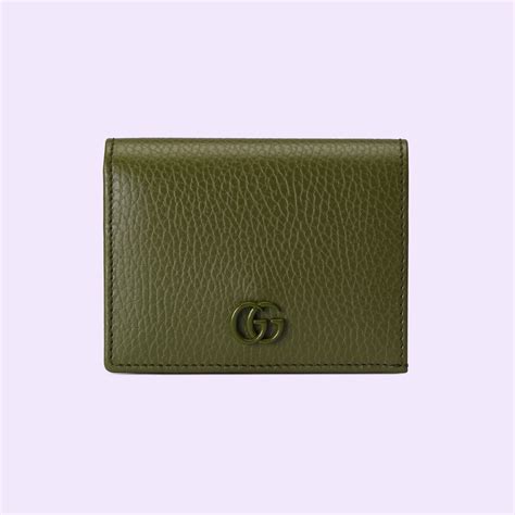 gucci marmont card case green|Gucci card case with bow.